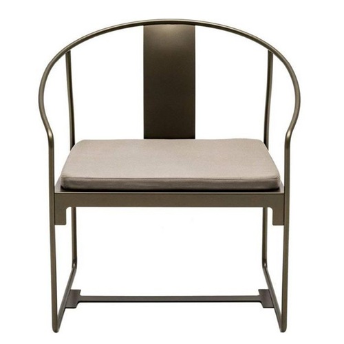 茶餐廳新中式簡約不銹鋼太師椅子
